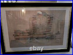 Large Frank Lloyd Wright Ziggurt Art Framed