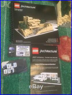 Lego Architecture Fallingwater 21005 Frank Lloyd Wright Complete Box Manual 100%