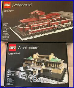 Lego Architecture Frank Lloyd Wright Robie House 21010 & Imperial Palace 21017