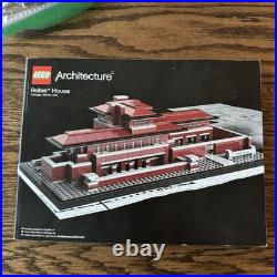 Lego Architecture Robie House 21010 Frank Lloyd Wright Set 100% Complete no Box