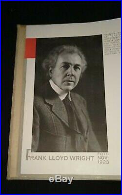 Life Work of the American Architect FRANK LLOYD WRIGHT (1925) C. A. Mees Holland