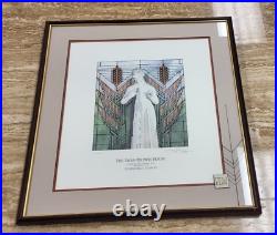 Limited Ed. Artist Signed Squires Frank Lloyd Wright Dana House Framed Print
