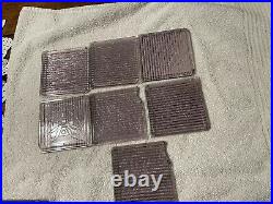 Lot 35 Architectural LUXFER GLASS TILES FRANK LLOYD WRIGHT AMETHYST 3 STYLES