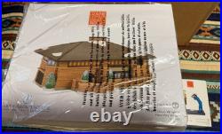 Lot Dept 56 Frank Lloyd Wright's Heurtley House 4054987 & Rare 4054988 Accessory