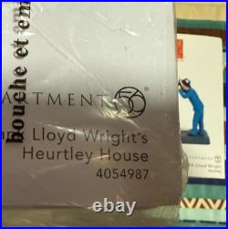 Lot Dept 56 Frank Lloyd Wright's Heurtley House 4054987 & Rare 4054988 Accessory