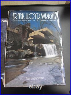 Lot of 4 FLW Frank Lloyd Wright Titles Architecture Glass Design Fallingwater HB