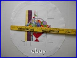 MAY BASKET Completed Finished Counted Cross Stitch Frank Lloyd Wright Art Deco