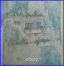 MCM Frank Lloyd Wright MOMA Poster La Miniature Millard House Craftsman Frame