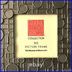 MOMA Frank Lloyd Wright Coonley Playhouse Drawing 3X3 Picture Frame Zinc/Pewter