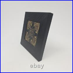 MOTAWI TILE 6x6 Oak Theme Frank Lloyd Wright Mission RARE Solid Oak Frame