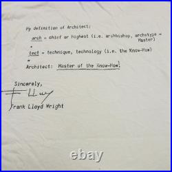 M Used Hanes Short Sleeve Vintage T-Shirt Men s 00s Frank Lloyd Wright Crew Neck