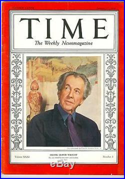 Magazine time Frank Lloyd Wright January 17 1938