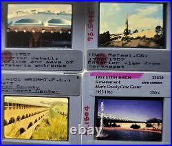 Marin County Civic Center San Rafael, CA F. Wright 35mm Glass Slides Lot of 56