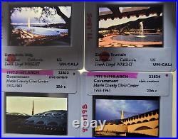 Marin County Civic Center San Rafael, CA F. Wright 35mm Glass Slides Lot of 56