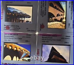 Marin County Civic Center San Rafael, CA F. Wright 35mm Glass Slides Lot of 56