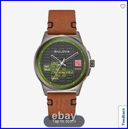 Men's Frank Lloyd Wright Automatic Watch with Leather Strap & Exhibition Case