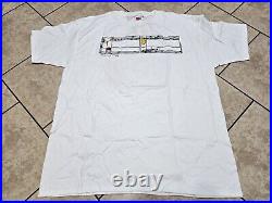 Men`s Vintage Frank Lloyd Wright Foundation T-Shirt 2002 Cotton White Size XXL