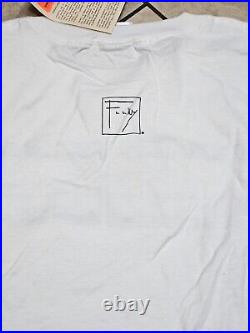 Men`s Vintage Frank Lloyd Wright Foundation T-Shirt 2002 Cotton White Size XXL