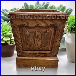 Mid-Century (1950s) Frank Lloyd Wright-like Arts & Crafts Oak Planter/Container