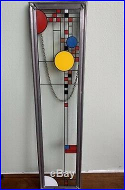 Mid Century Modern Stained Glass Certified By Frank Lloyd Wright Foundation