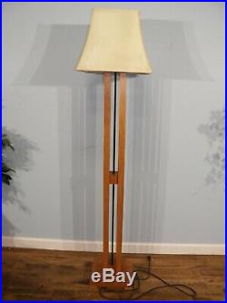 Mid Century Modern Style Cherry FLOOR LAMP Frank Lloyd Wright