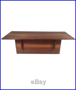 Mid century Frank Lloyd Wright Designed Coffee Table For Fallingwater circa 1997