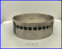 Modernist FRANK LLOYD WRIGHT STERLING SILVER Enamel McLean MoMA Bracelet
