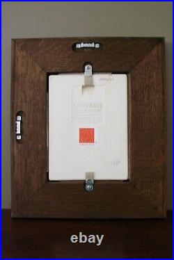 Motawi Art Tile 6 X 8 Frank Lloyd Wright Saquaro Framed Quartersawn Oak