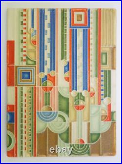 Motawi Tileworks Art Tile 6x8 Frank Lloyd Wright Saguaro Rainbow