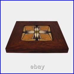 Motawi Tileworks Frank Lloyd Wright Thomas House Yellow And Brown Framed Tile