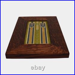 Motawi Tileworks Frank Lloyd Wright's Avery Coonley Rug Geometric Framed Tile