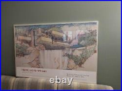 Museum Of Modern Art Frank Lloyd Wright Fallingwater Vintage Lithograph