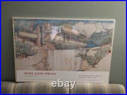 Museum Of Modern Art Frank Lloyd Wright Fallingwater Vintage Lithograph