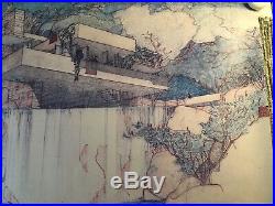 Museum of Modern Art Frank Lloyd Wright 1994 Exhibit Poster Print Falling Water
