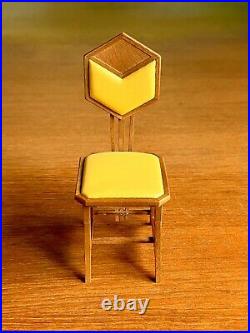 NIB VITRA Miniature Frank Lloyd Wright's Peacock Chair For Imperial Hotel