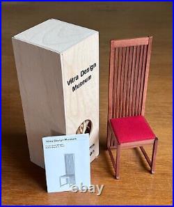 NIB VITRA Miniature Robie House Chair Frank Lloyd Wright, 1908, Crate/ Brochure