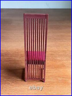 NIB VITRA Miniature Robie House Chair Frank Lloyd Wright, 1908, Crate/ Brochure