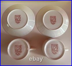 NORITAKE Cup & Saucer Plate FRANK LLOYD WRIGHT Design set Imperial Hotel Japan