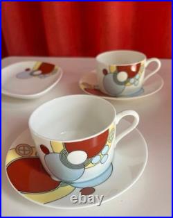 NORITAKE Cup & Saucer Plate FRANK LLOYD WRIGHT Design set Imperial Hotel Japan