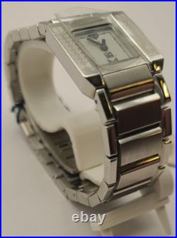 NOS Bulova lady 96L77 Frank Lloyd Wright Collection Silver Tank