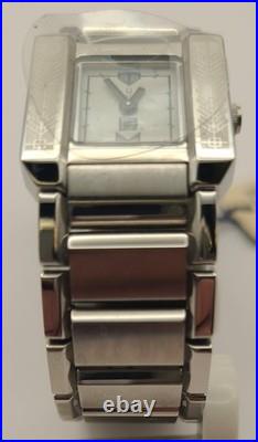 NOS Bulova lady 96L77 Frank Lloyd Wright Collection Silver Tank