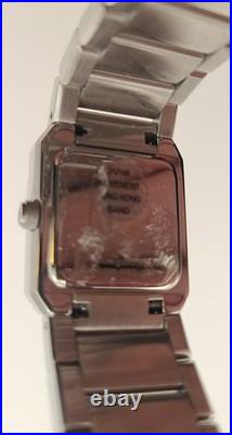 NOS Bulova lady 96L77 Frank Lloyd Wright Collection Silver Tank
