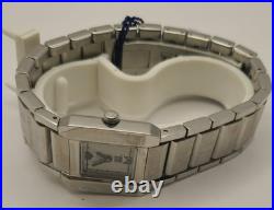 NOS Bulova lady 96L77 Frank Lloyd Wright Collection Silver Tank