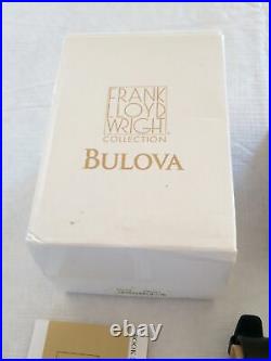 New Bulova Womens Frank Lloyd Wright Watch (Willits House) New Battery