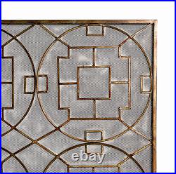 New Contemporary Geometric Fireplace Screen in Style of Frank Lloyd Wright 46