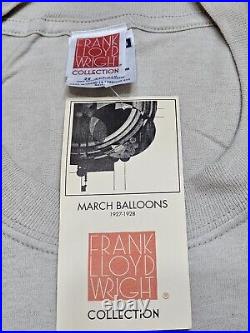 New FRANK LLOYD WRIGHT March Balloons Vintage T Shirt 2004 USA XXL Architecture