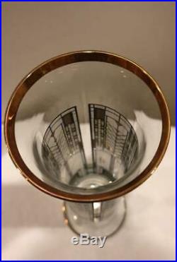 New Frank Lloyd Wright Tree of Life Glass Vases Omaggio Rare Authentic /BOX