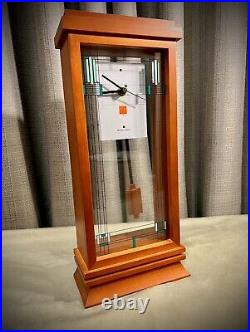 New In Box! Frank Lloyd Wright Clock Bulova B1839 Willits Mid Century Style
