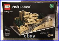 New Lego Architecture Falling Water 21005. Frank Lloyd Wright. Free Next Day