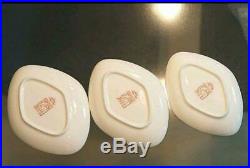 Noritake Frank Lloyd Wright Cake Plate Set of 3 Imperial Hotel Collection Good